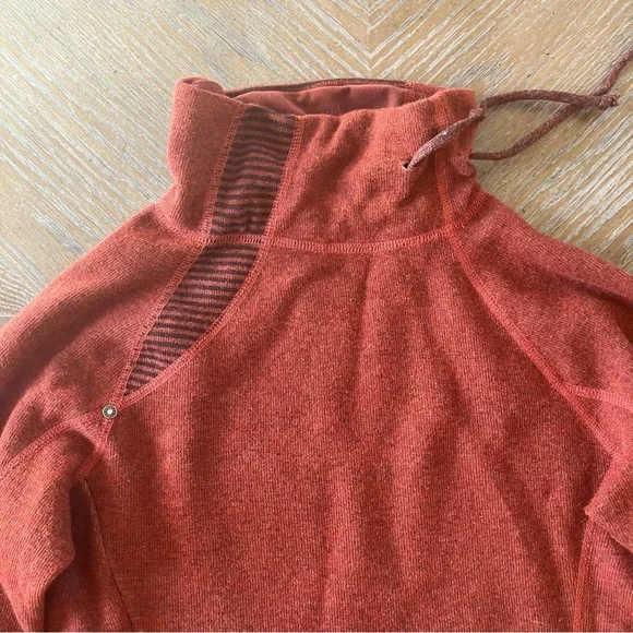 PRANA LUCIA SWEATER Wool Blend Pullover Red Outdoor Hiking Casual Active (XS) - Picture 6 of 11